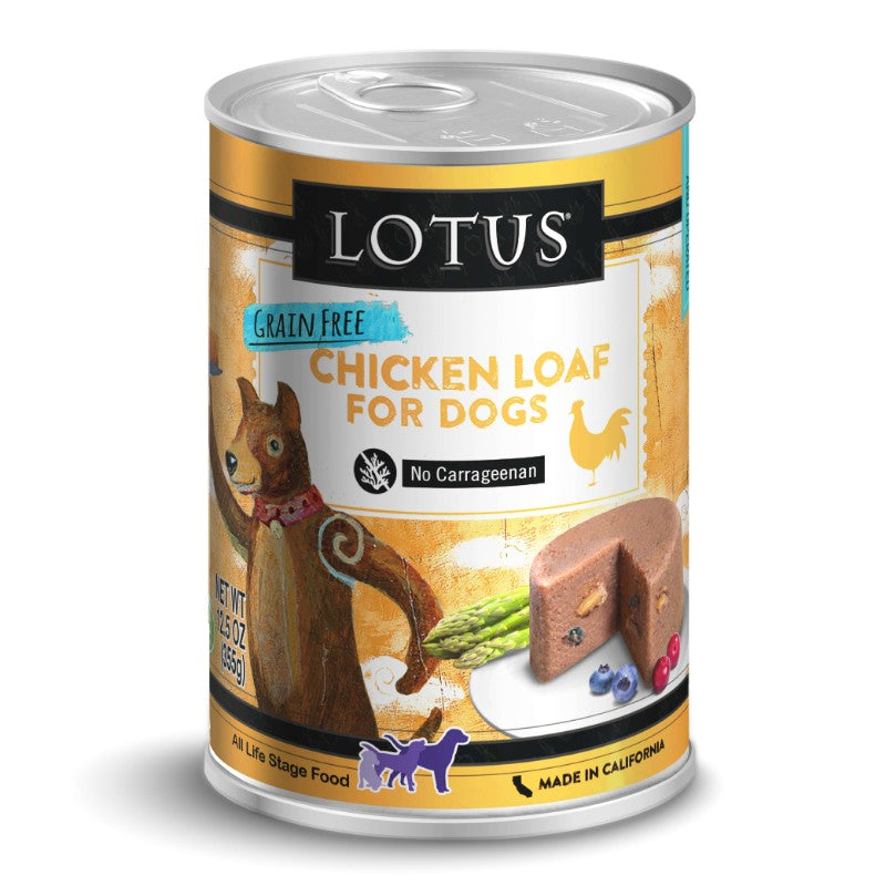 Lotus Wet Dog Food Loaf - Chicken Recipe