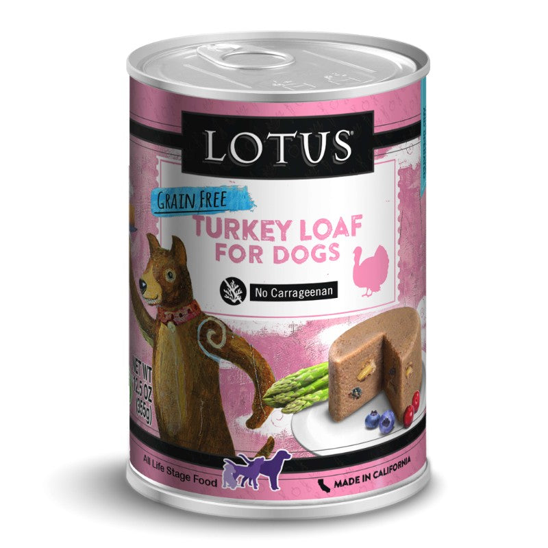 Lotus Wet Dog Food Loaf - Turkey Recipe