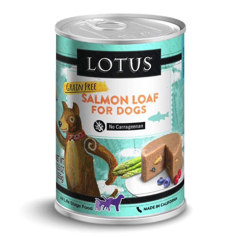 Lotus Wet Dog Food Loaf - Salmon Recipe