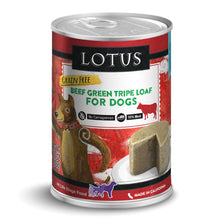 Load image into Gallery viewer, Lotus Wet Dog Food Loaf - Beef Green Tripe Recipe
