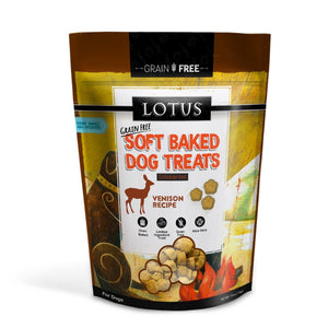 Lotus Soft Baked Dog Treats - Venison Recipe 10oz Bag