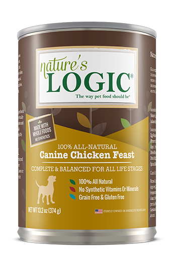Nature's Logic Wet Dog Food Chicken Feast 13.2oz Can Single