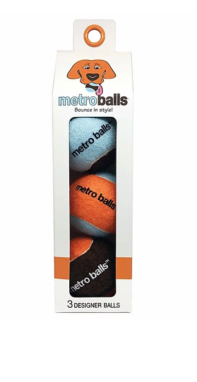 Metro Paws Metro Balls® - Orange 3ct