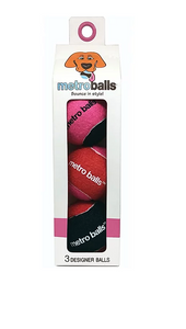 Metro Paws Metro Balls® - Pink 3ct