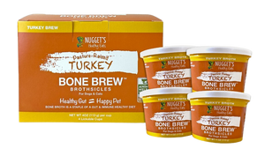 Nugget's Healthy Eats Dog/Cat Frozen Bone Broth Turkey 4oz 4 PACK