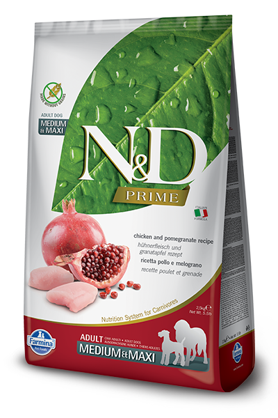 Farmina Prime Dry Dog Food N&D Chicken & Pomegranate Medium/Maxi
