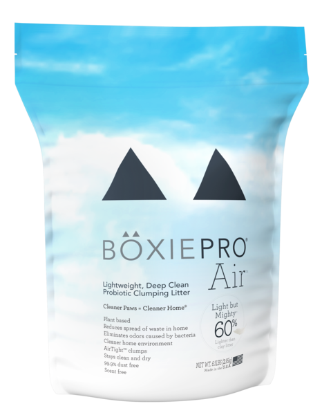 BoxiePro Air™ Lightweight Deep Clean Probiotic Clumping Cat Litter