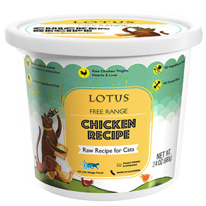 Lotus Frozen Raw Food for Cats - Chicken