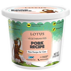 Lotus Frozen Raw Food for Cats - Pork
