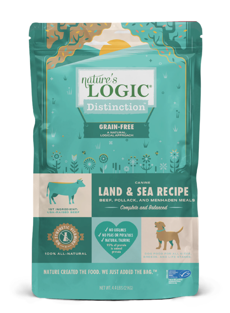 Nature's Logic Distinction Dry Dog Food Grain-Free Land & Sea Recipe