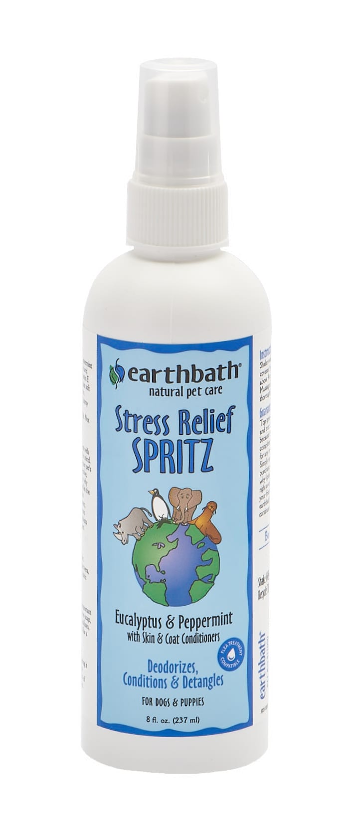 Earthbath Spritz - Stress Relief Eucalyptus & Peppermint - 8oz Spray Bottle