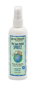 Earthbath Spritz Hot Spot Relief - Tea Tree & Aloe Vera - 8oz Spray Bottle