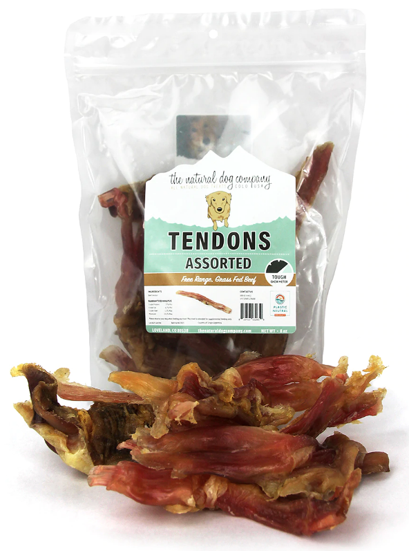 Tuesday's Natural Dog Company Beef Tendons Assorted 8oz Bag