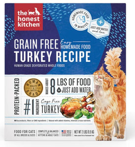 The Honest Kitchen Dehydrated Cat Food Grain-Free Turkey Recipe