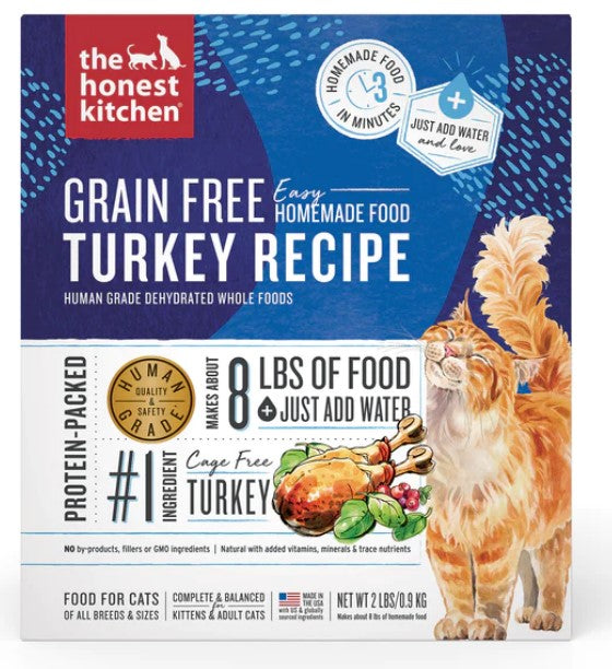 The Honest Kitchen Dehydrated Cat Food Grain-Free Turkey Recipe