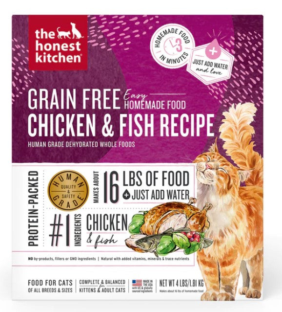The Honest Kitchen Dehydrated Cat Food Grain-Free Chicken & Fish Recipe