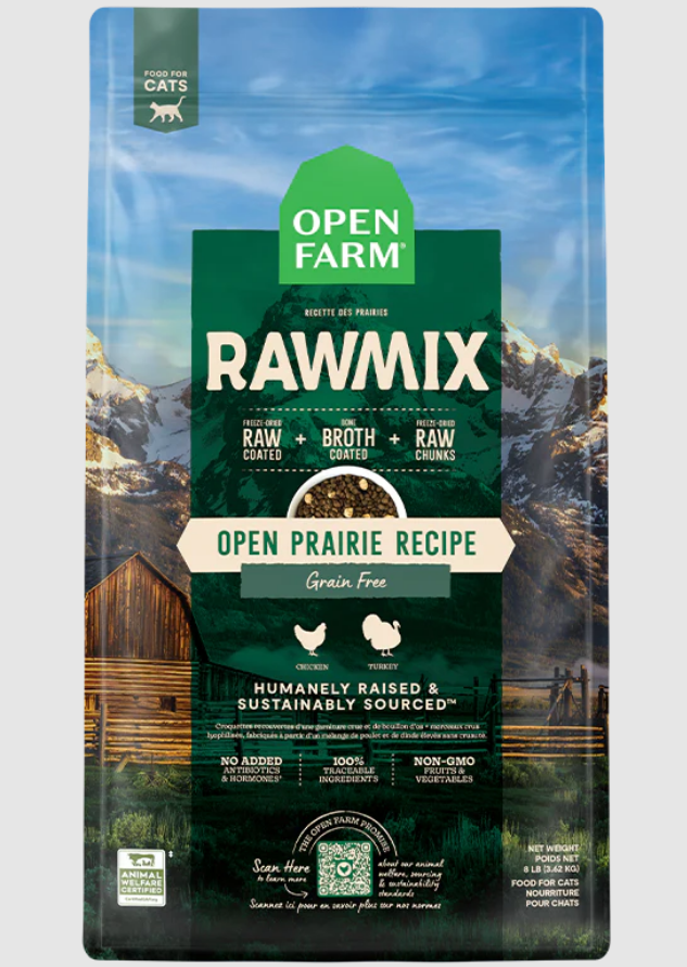 Open Farm Dry Cat Food RawMix Open Prairie Grain Free Recipe