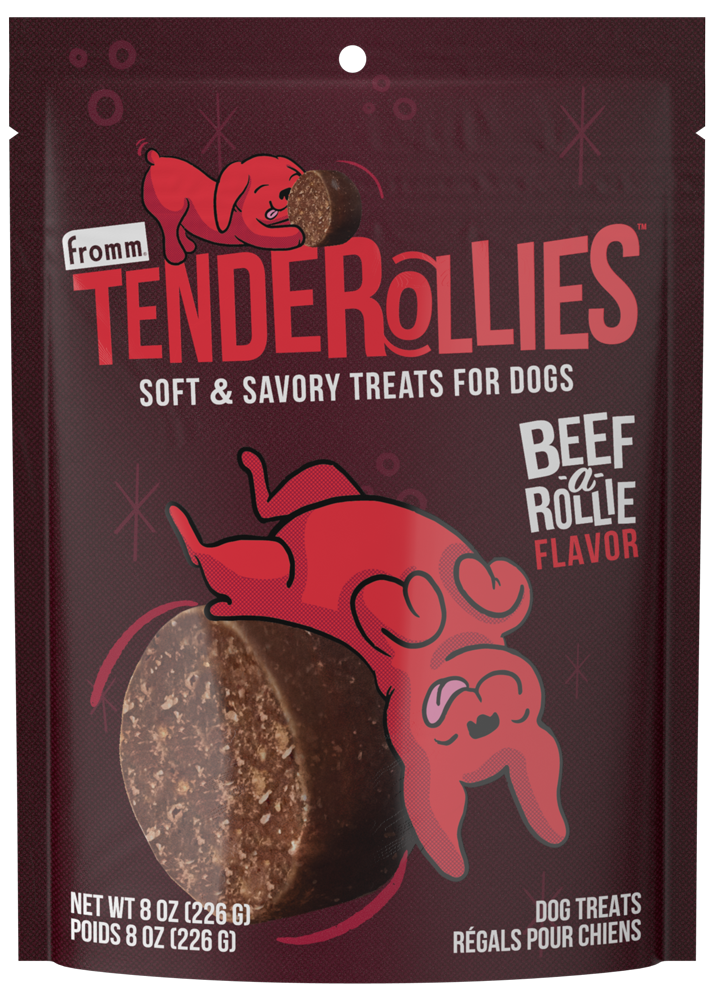 Fromm Dog Treats Tenderollies Beef-a-Rollie Flavor 8oz Bag