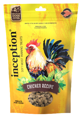 Inception Soft Moist Training Treats Chicken Recipe 4oz Bag