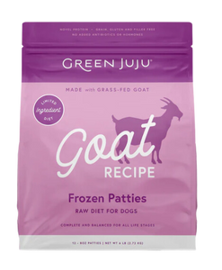 Green Juju Frozen Dog Food - Goat Recipe Patties 6lb Bag
