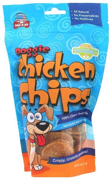 Chip's Naturals Doggie Chicken Chips 4oz Bag