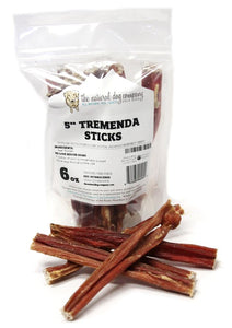 Tuesday's Natural Dog Company Tremenda Sticks 5" - 6oz Bag