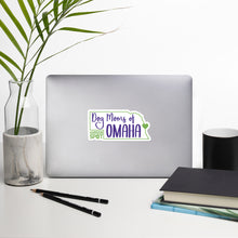 Load image into Gallery viewer, Dog Moms of Omaha Sticker Green &amp; Purple